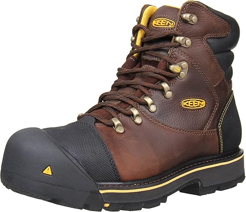 KEEN Utility Botas de trabajo impermeables Milwaukee con punta de acero de 6 pulgadas para hombre