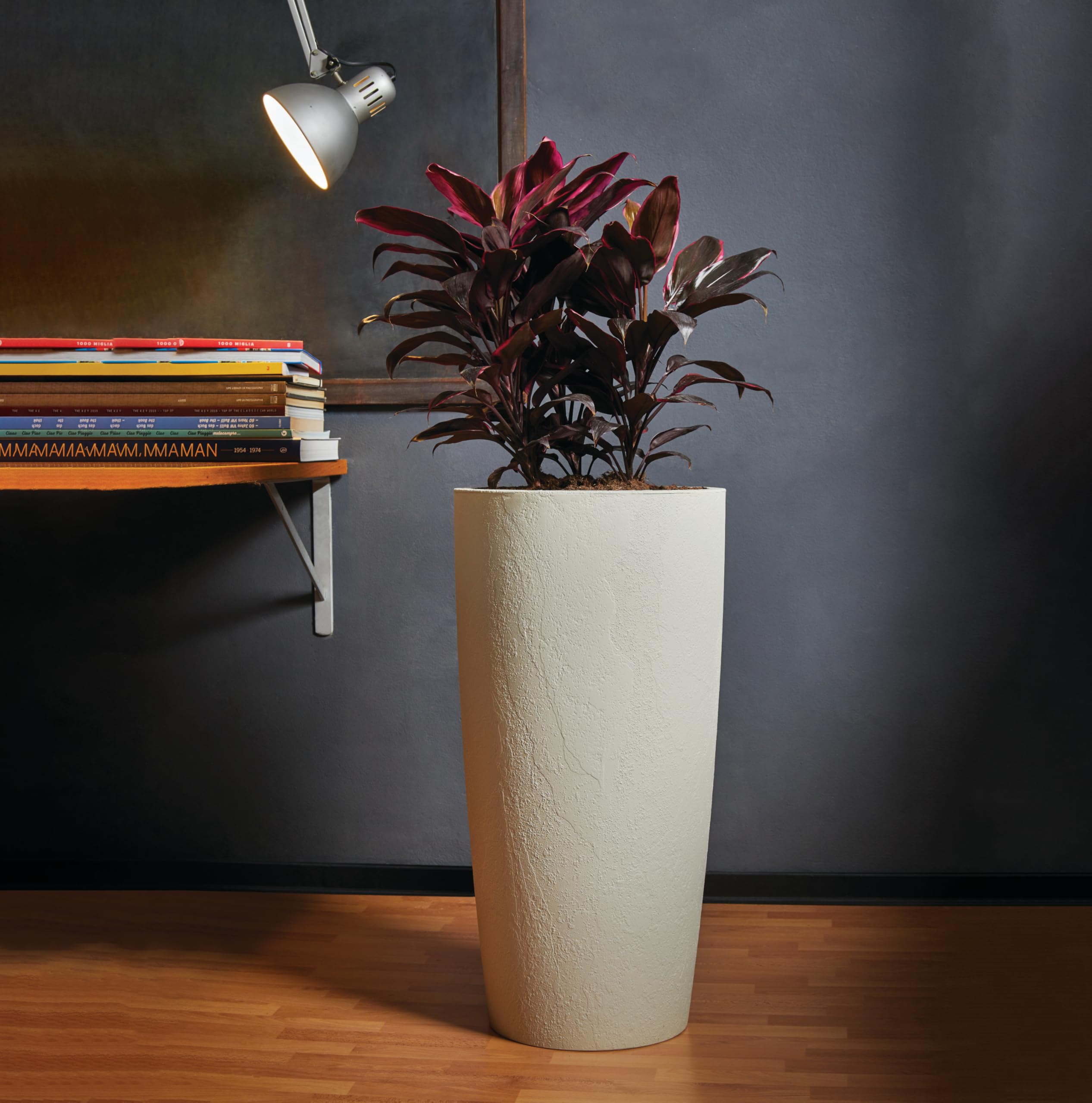 Fioriera Rotonda Slim In Plastica - 3 Dimensioni (M/L/XL) E Colori