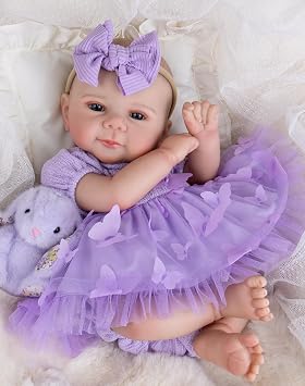 Aori Reborn Baby Dolls Realistic, Lifelike Reborn Baby Girl with Complete Accessories, Real Newborn Baby Doll for Kids 3+, Parents, Elderly and Collectors