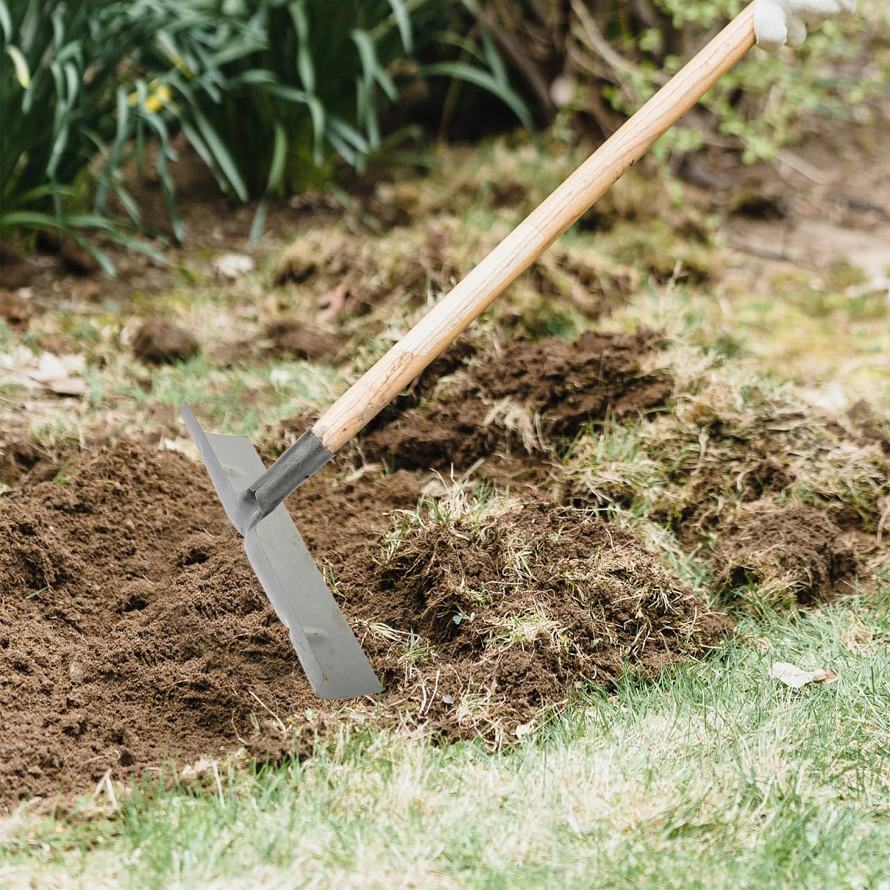 Toddmomy Pala de metal para estiércol de animales, pala de estiércol resistente con cabeza para la agricultura, ideal para la limpieza de establos y jardines Construcción de hierro de alta calidad