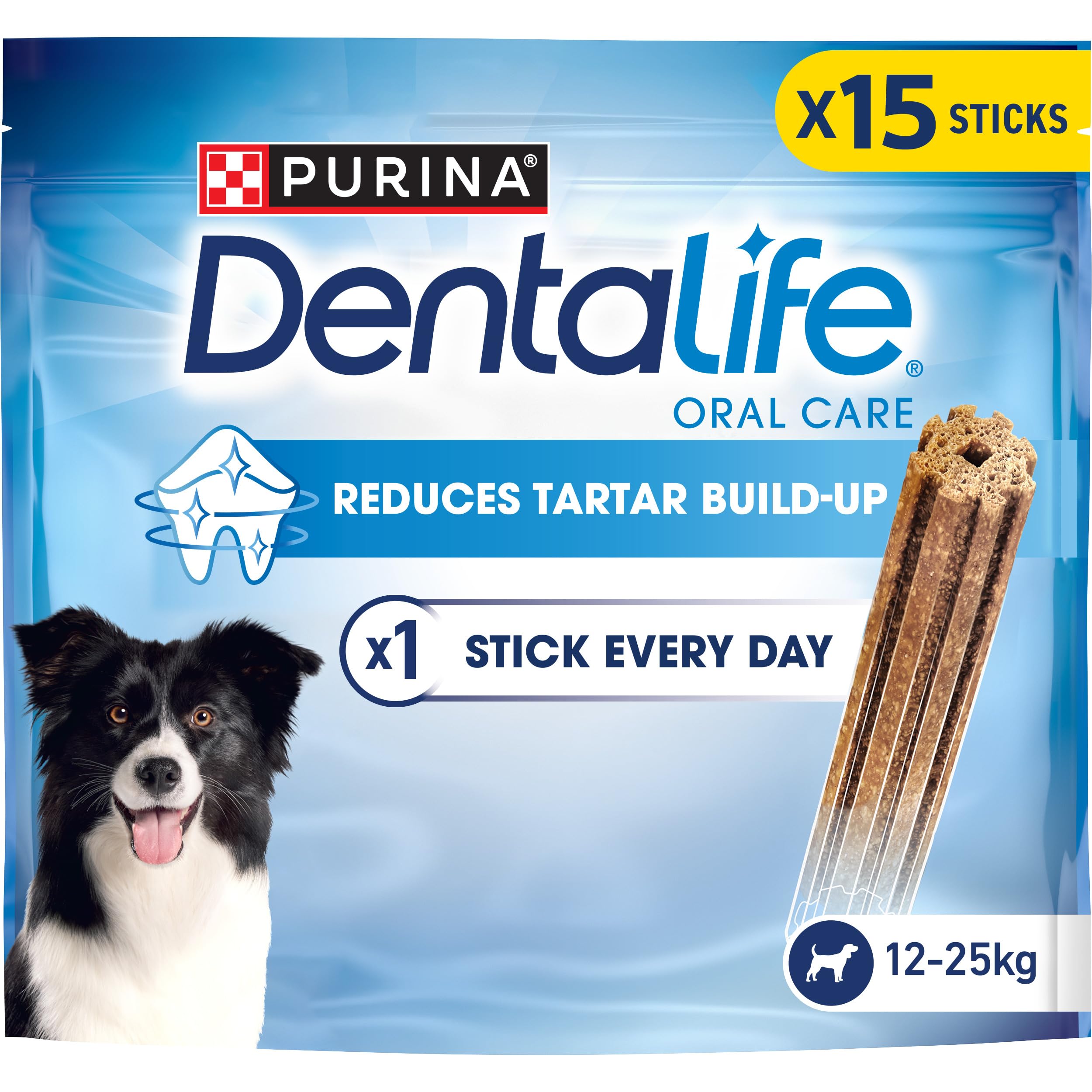 Purina Dentalife Daily Oral Care Chk Chew Adult Md 15 Pk 345G (Pack Of 3) from B&Q