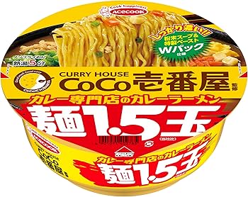 カレーラーメン！！！ Amazon.co.jp: エースコック COCO壱番屋監修 カレー専門店の