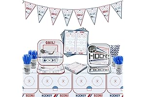 162-Piece Hockey Party Decoration Kit for Kids' Birthdays and Events
