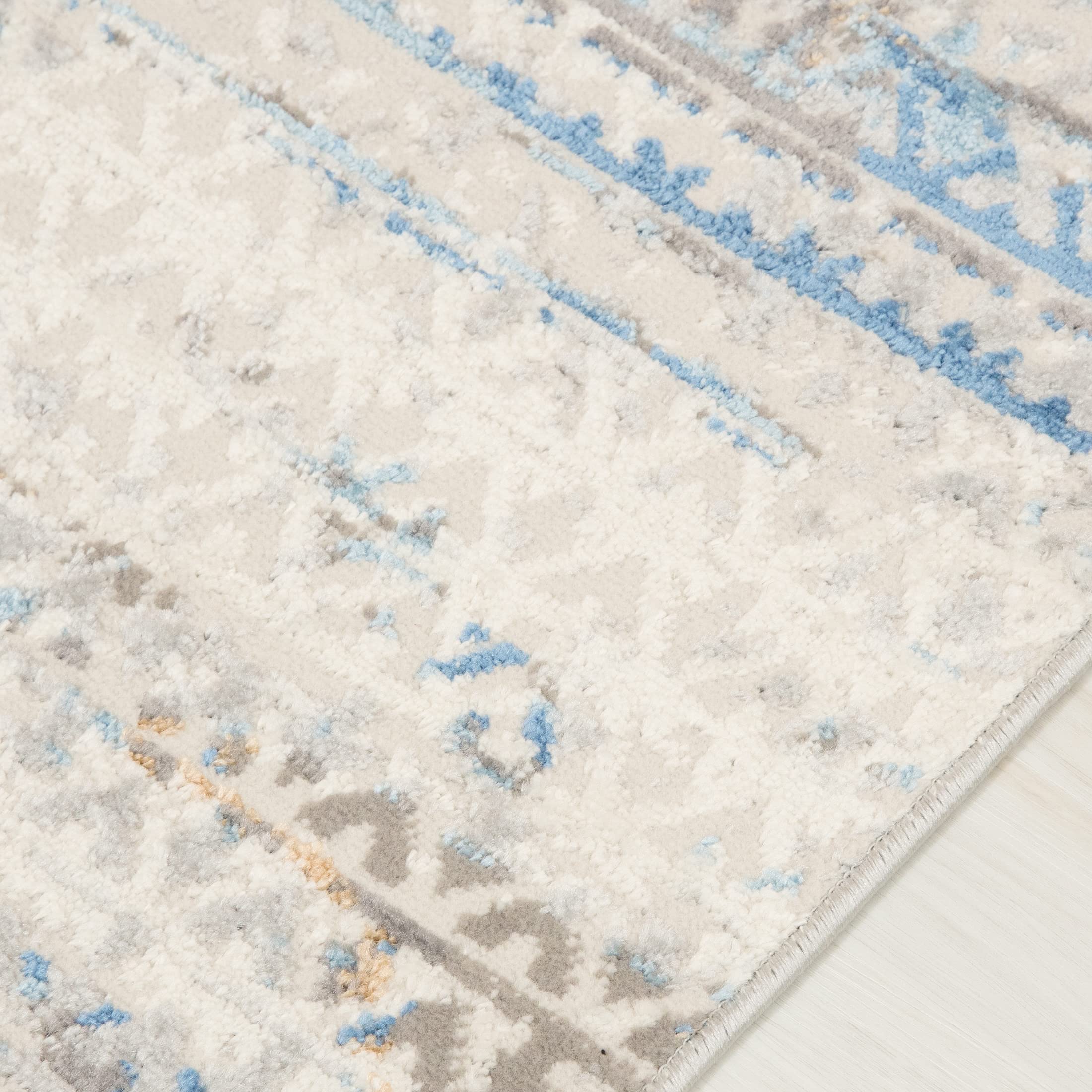 Mazovia Vloerkleed Marmer - Tapijt Marmer Abstract Pooltje - Tapijten Modern - Tapijt Woonkamer, Slaapkamer, Eetkamer - OEKO-TEX Carpet - Rug 200x300 cm - Bleuw Grijs Goud Mazovia Vloerkleed Marmer - Tapijt Marmer Abstract Pooltje - Tapijten Modern - Tapijt Woonkamer, Slaapkamer, Eetkamer - OEKO-TEX Carpet - Rug 200x300 cm - Bleuw Grijs Goud
