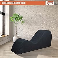 Vista 6 de BEDIA Tumbona curvada para yoga, estiramiento, relajación y más (lino gris oscuro)