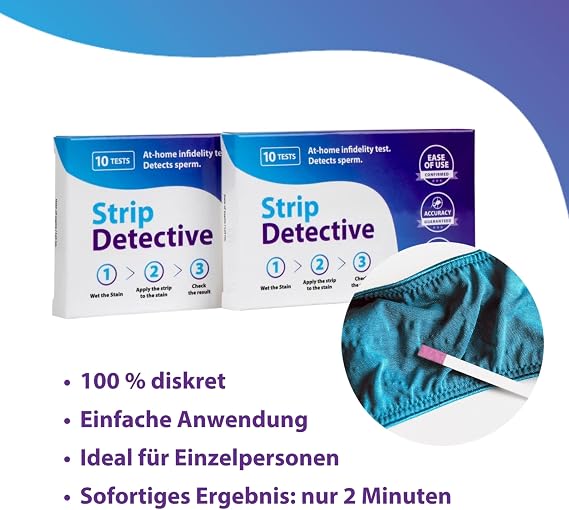 At-Home Betrayal Test - Semen Detection Test, Infidelity Test detects Acid phosphatase in Sperm in One Minute - 10 pcs per Pack