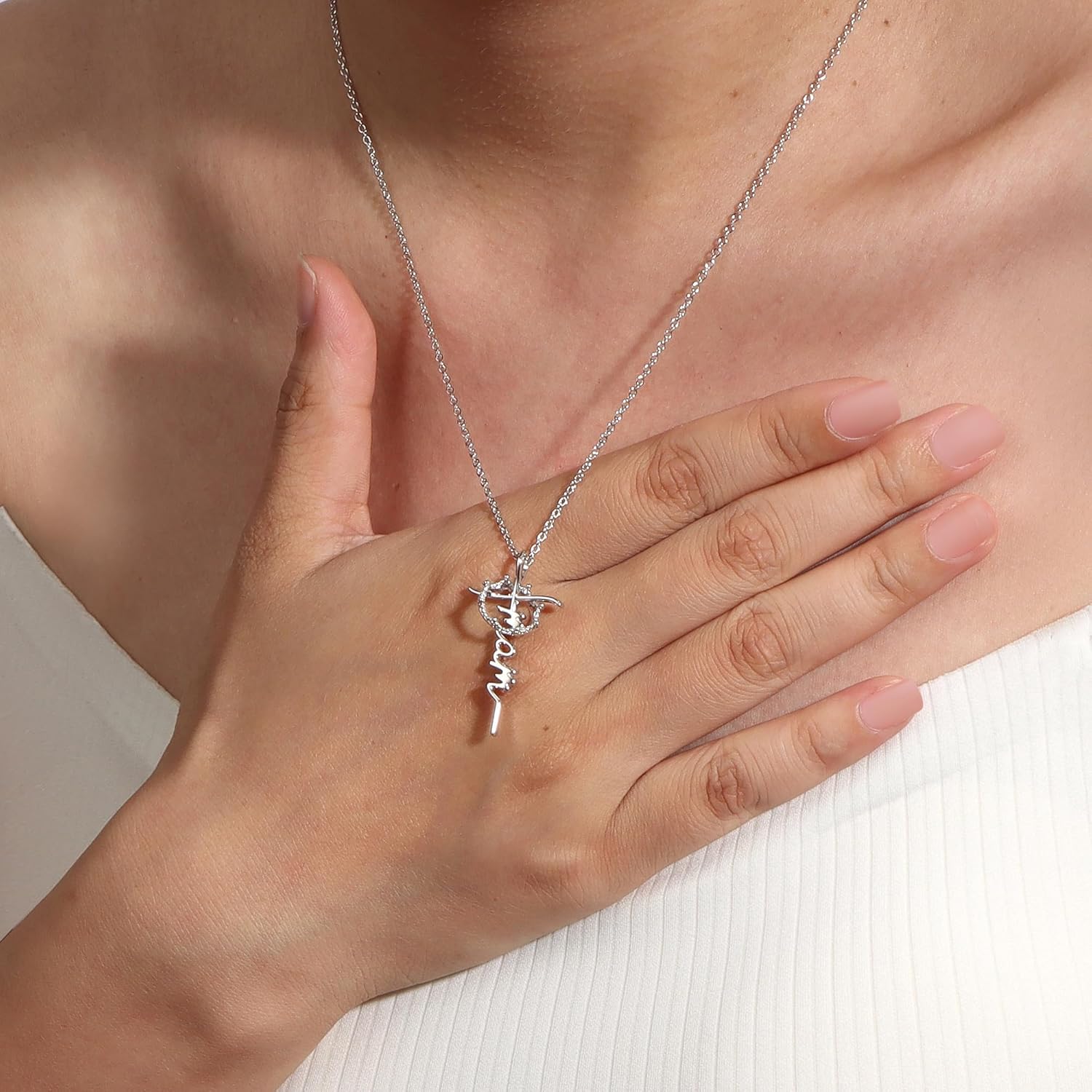 Lcherry Faith Necklace Cross Crown Necklace for Women Religious Jewelry Christian Baptisms Gifts for Women - Image 4