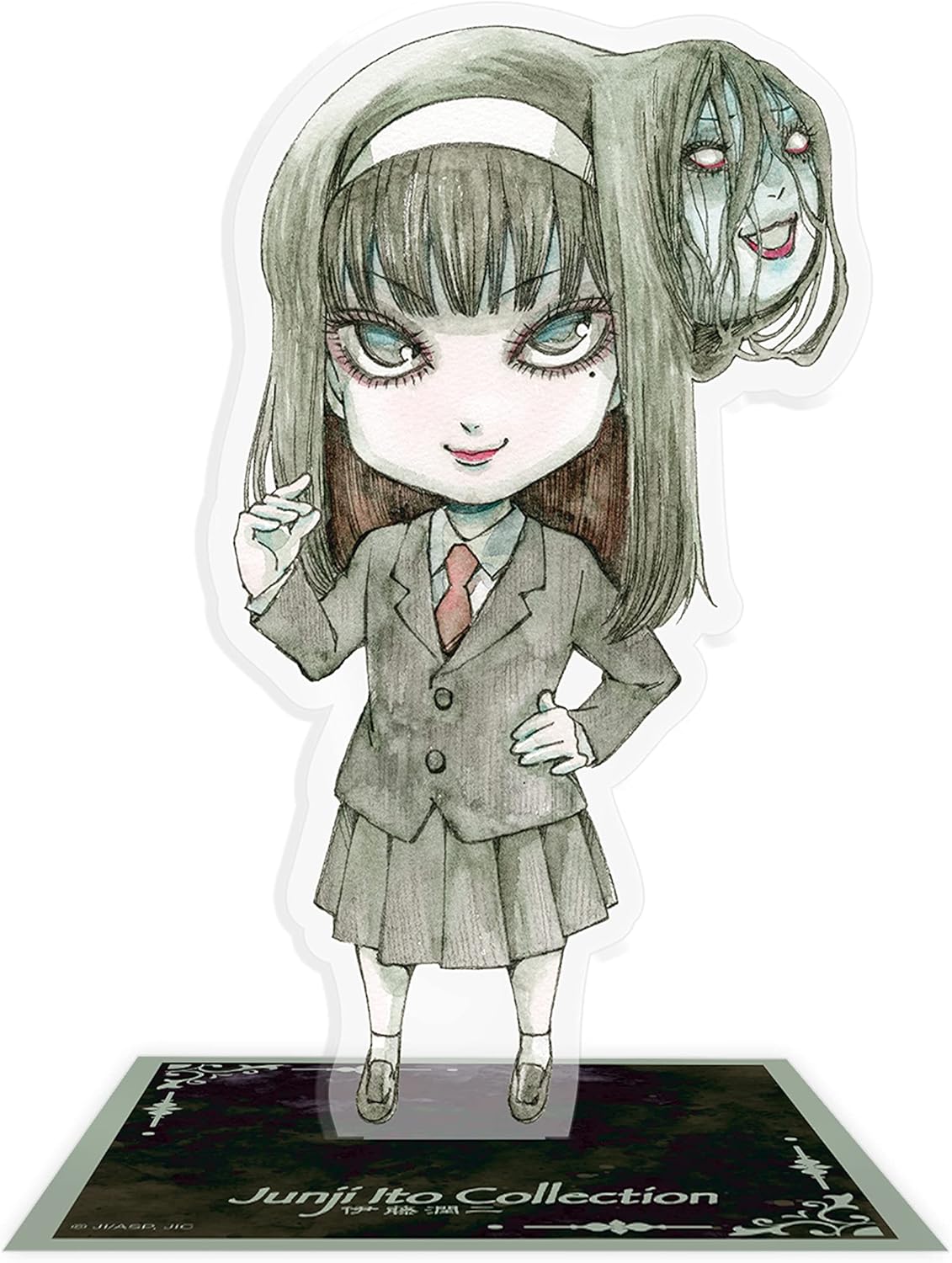 ABYSTYLE Junji Ito Tomie Chibi Acryl® Stand Model Figure 4" Tall Horror Anime Manga Desktop Accessories Merch Gift