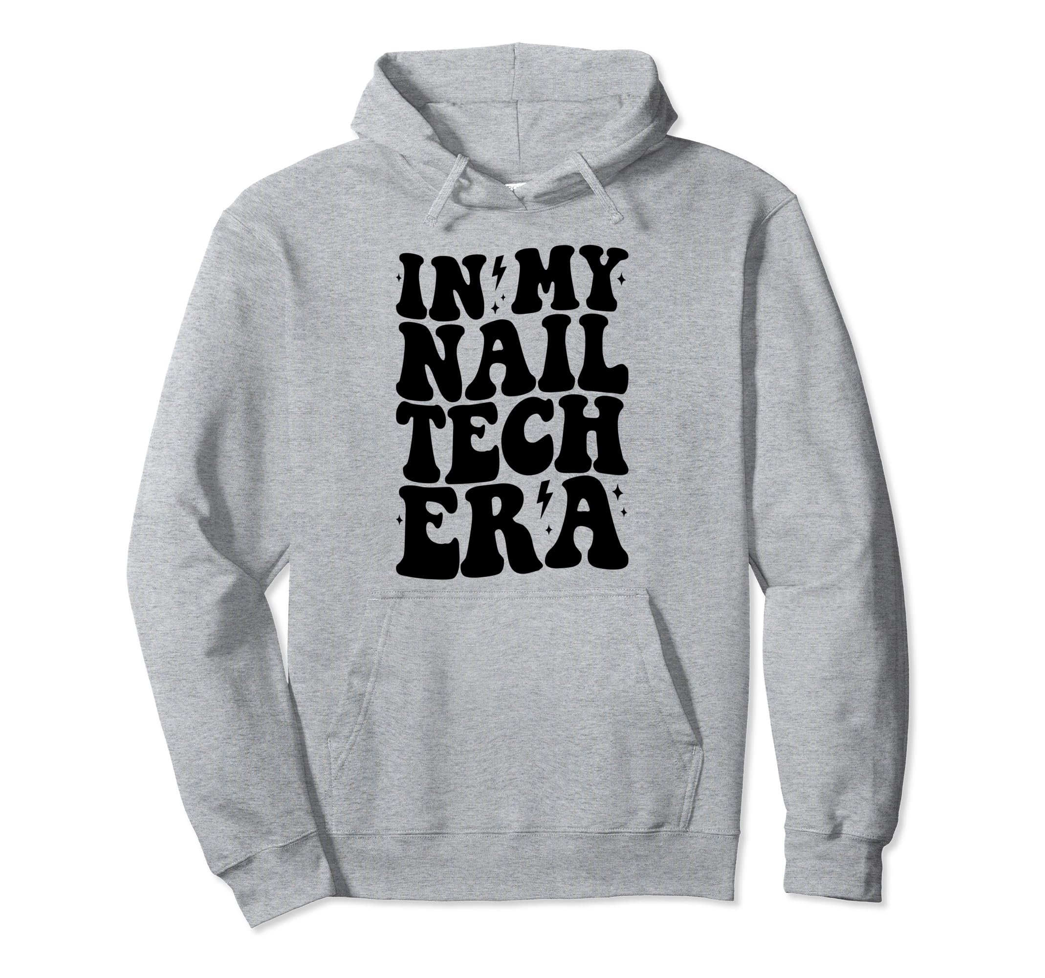 Groovy in My Nail Tech Era Nail Tech Funny Retro Gifts Pullover Hoodie