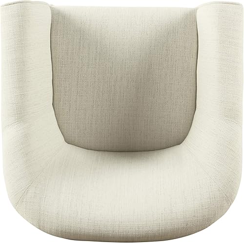 Miniatura 27 de HomePop Silla decorativa en forma de barril, reposabrazos, tela sólida y madera, verde azulado mediano verde azulado,Agua,Marrón,Gris y