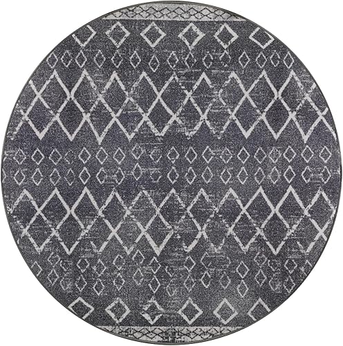 Miniatura 259 de Antep Rugs - Alfombras antideslizantes de 3 x 5 pies (antideslizante) con parte trasera de goma, de estilo antiguo, bohemio, marroquí y con pelo