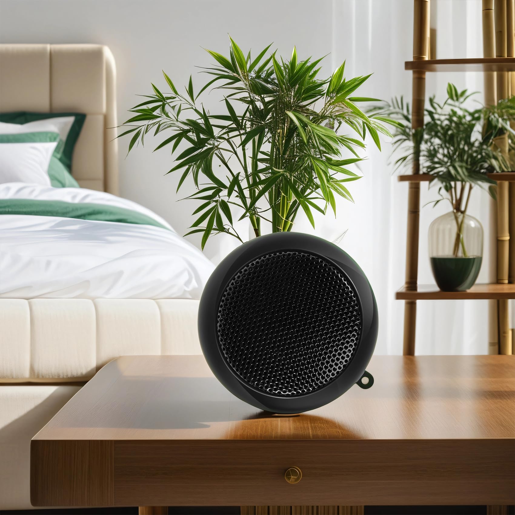 Lizusidtsy Mini Speaker Portable Rechargeable Travel Speaker with Aux Input Wired 3.5mm Headphone Jack, black, 500178732