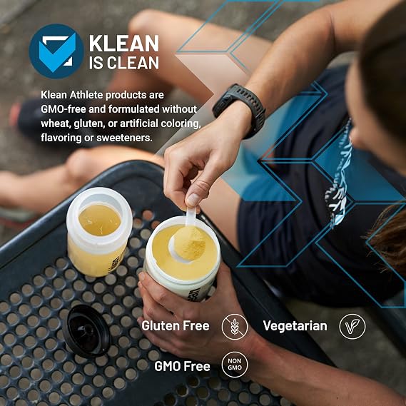 Klean Athlete Klean Essential Aminos + HMB - Blend of Essential Amino Acids - with HMB, Vitamin D3 & Glutamine for Lean Muscle Mass - 9.7 Ounces - Natural Orange Cream Flavor
