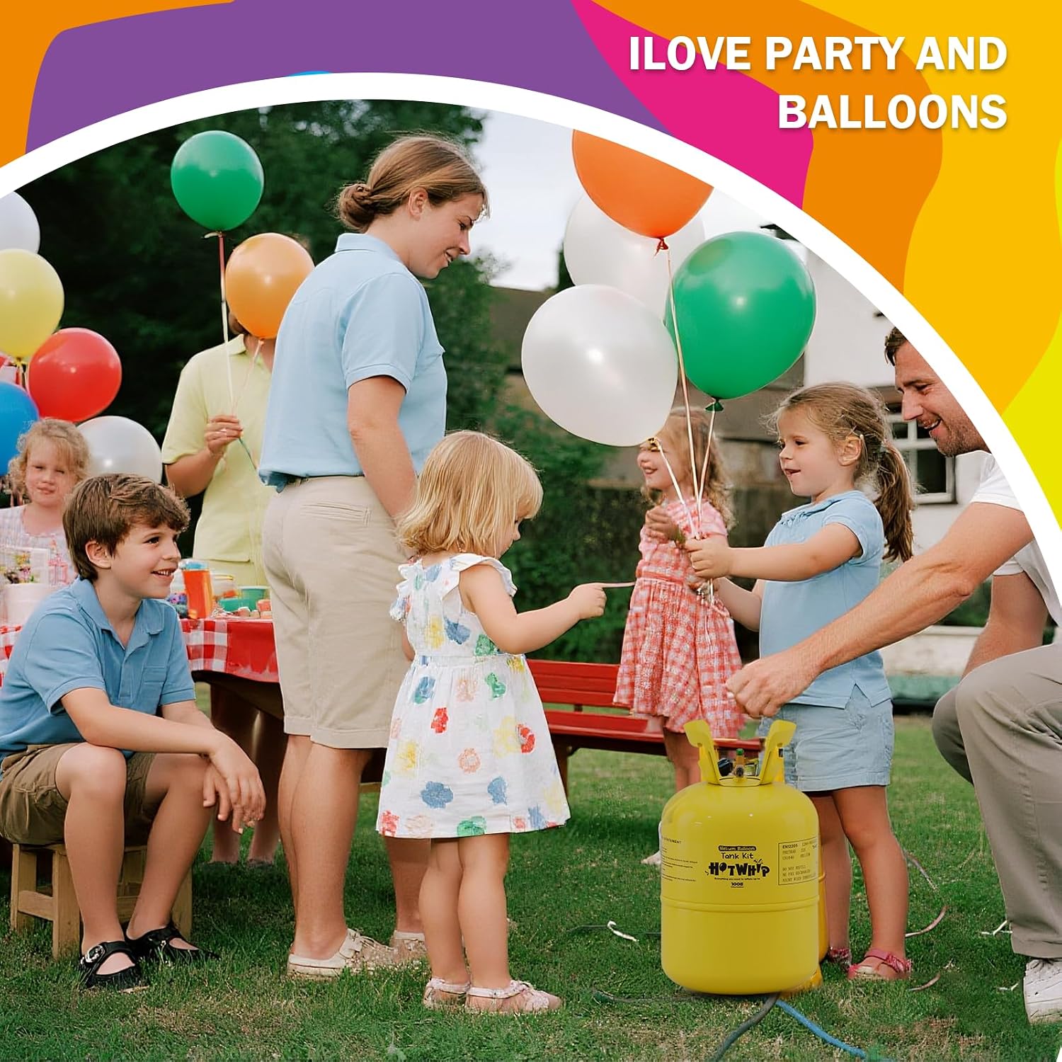 13L Helium Tank for Balloons At Home Helium Balloon tank Up To 50 Latex Balloons (2 Boxes)