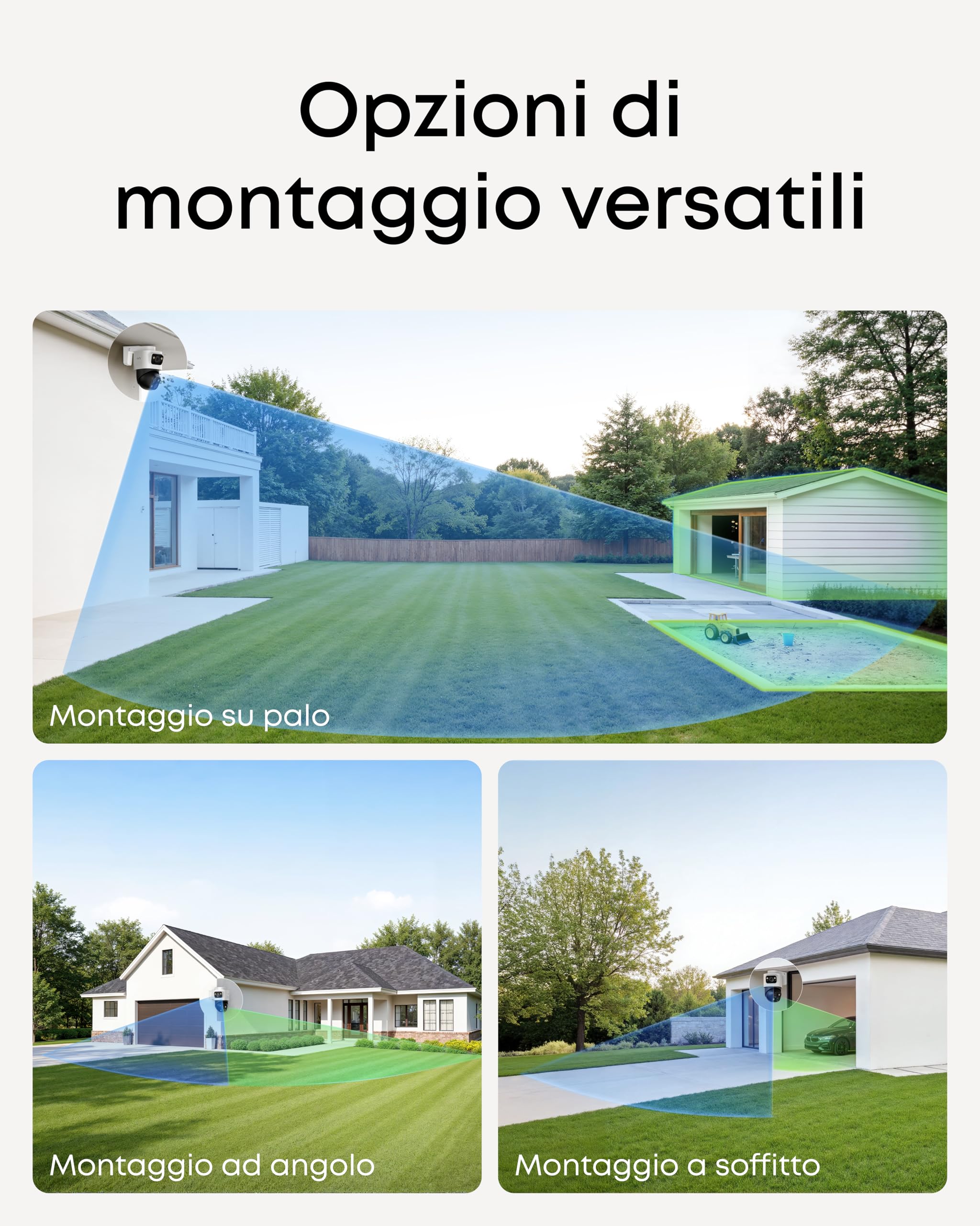 eufy Security, PoE Videosorveglianza Esterno NVR S4 Max, Telecam Bullet-PTZ 16 MP triplo obiettivo,PTZ 360°, zoom auto x8, ricerca video smart, Traccia multi-telecam, Visione nott a colori,24/7,HD 2TB