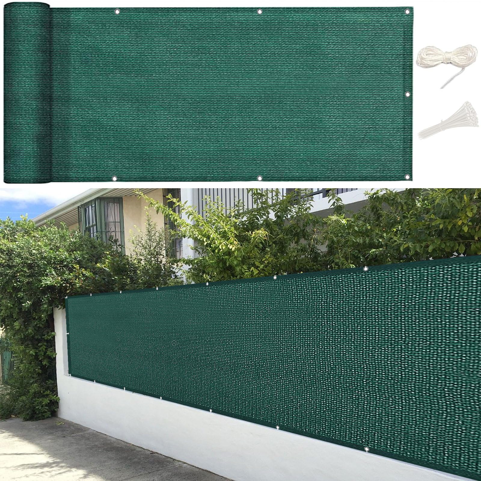 Filet d'ombrage respirant et résistant aux déchirures pour protection UV de balcon