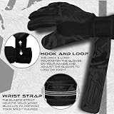 WESTWOOD FOX Guanti da portiere, protezione dita, guanti da portiere per calcio per bambini, ragazzi, adulti, palmo Heavy Grip con Dumbo Latex 4+3 mm, supporto al polso (Nero profondo, Taglia 9) - 7
