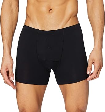 HANRO Mens 73063 Cotton Sensation Boxer with Button Fly
