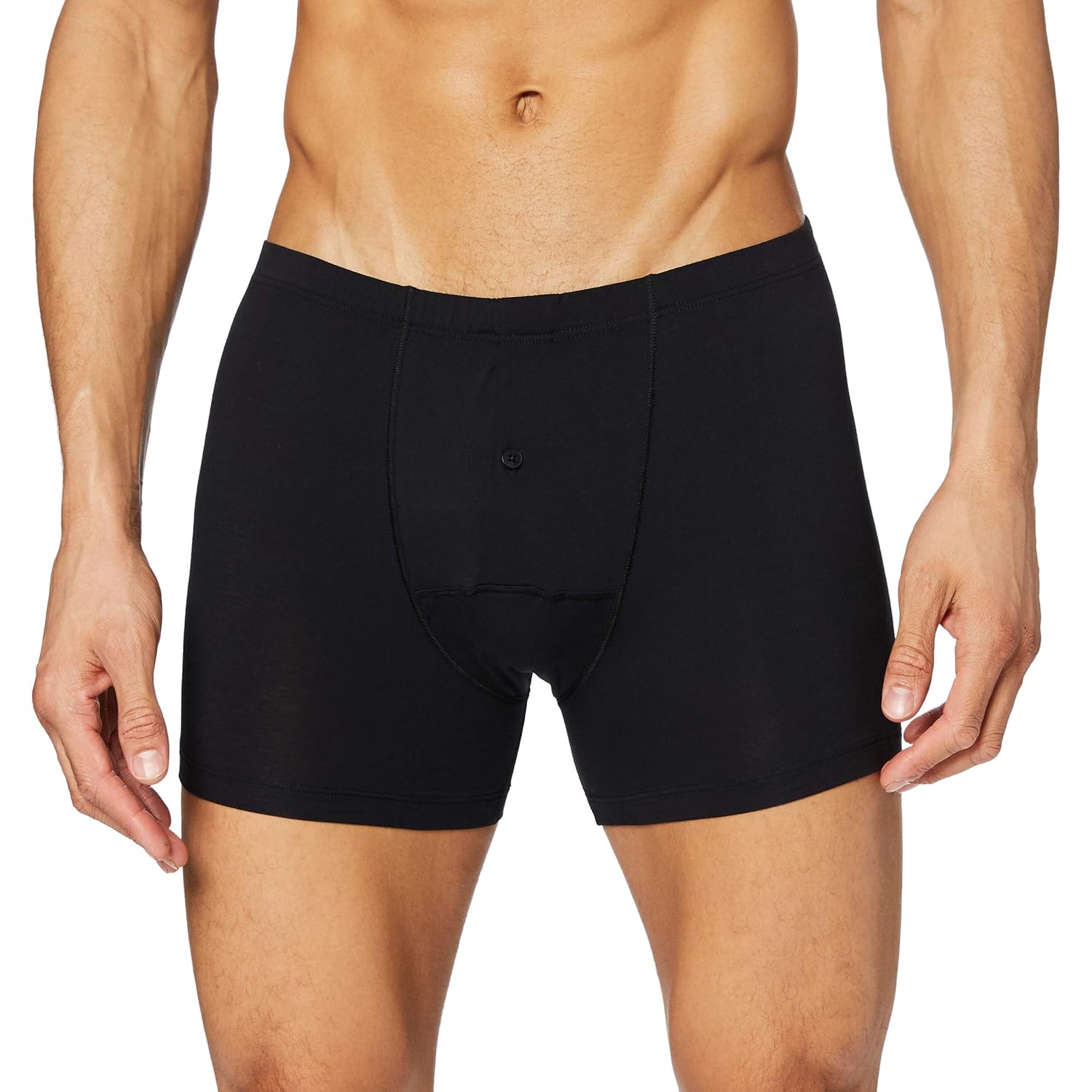 HANRO Mens 73063 Cotton Sensation Boxer with Button Fly