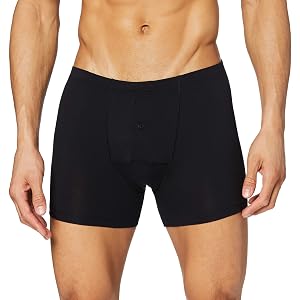 HANRO Mens 73063 Cotton Sensation Boxer with Button Fly