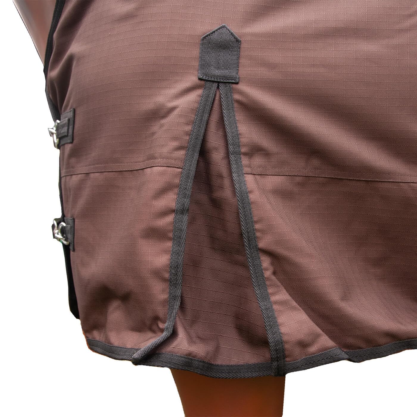 Brama-West 145 - Manta para lluvia (600 denier), diseño de caballo, con forro polar, color marrón