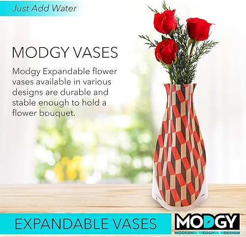 Miniatura 2 de MODGY Florero extensible de plástico decorativo moderno para centros de mesa de flores, decoración de mesa de comedor, sala de estar, baño, oficina,