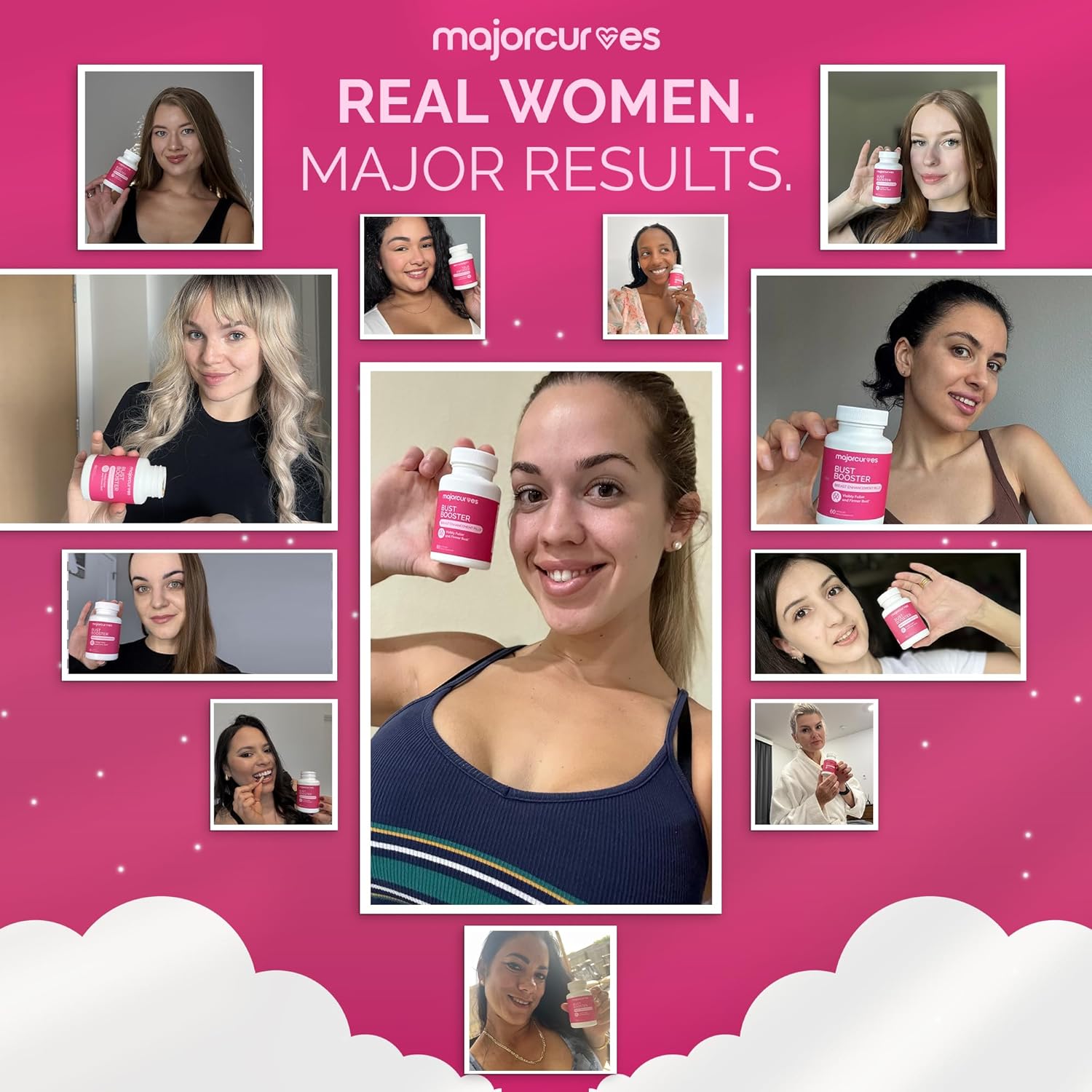 Bust Booster Breast Enhancement Pills – Natural Supplement for Breast Growth, Firmness, Fuller Shape, Curvier Bust, Rounder Cleavage, Volume Boost – Made in USA - Image 7