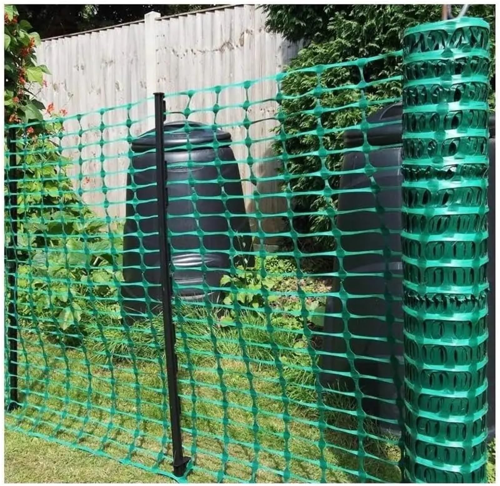 100 cm x 250 cm zielone tymczasowe ogrodzenie - wytrzymała siatka śnieżna siatka ogrodowa siatka bezpieczeństwa dla jelenia i drobiu na zewnątrz kontrola zwierząt ochrona przed dziećmi ochrona ogrodu