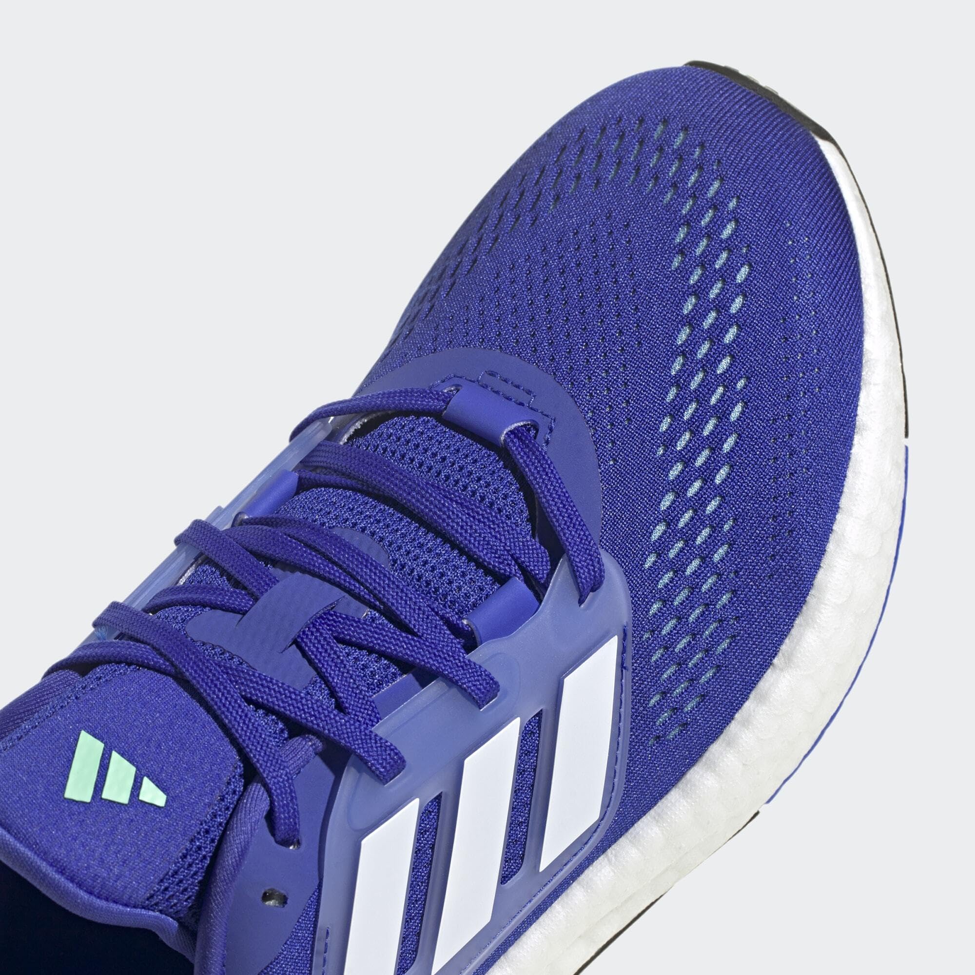 adidas Hombre Pureboost 22 Shoes, Lucid Blue / Cloud White / Pulse Mint, 40 2/3 EU