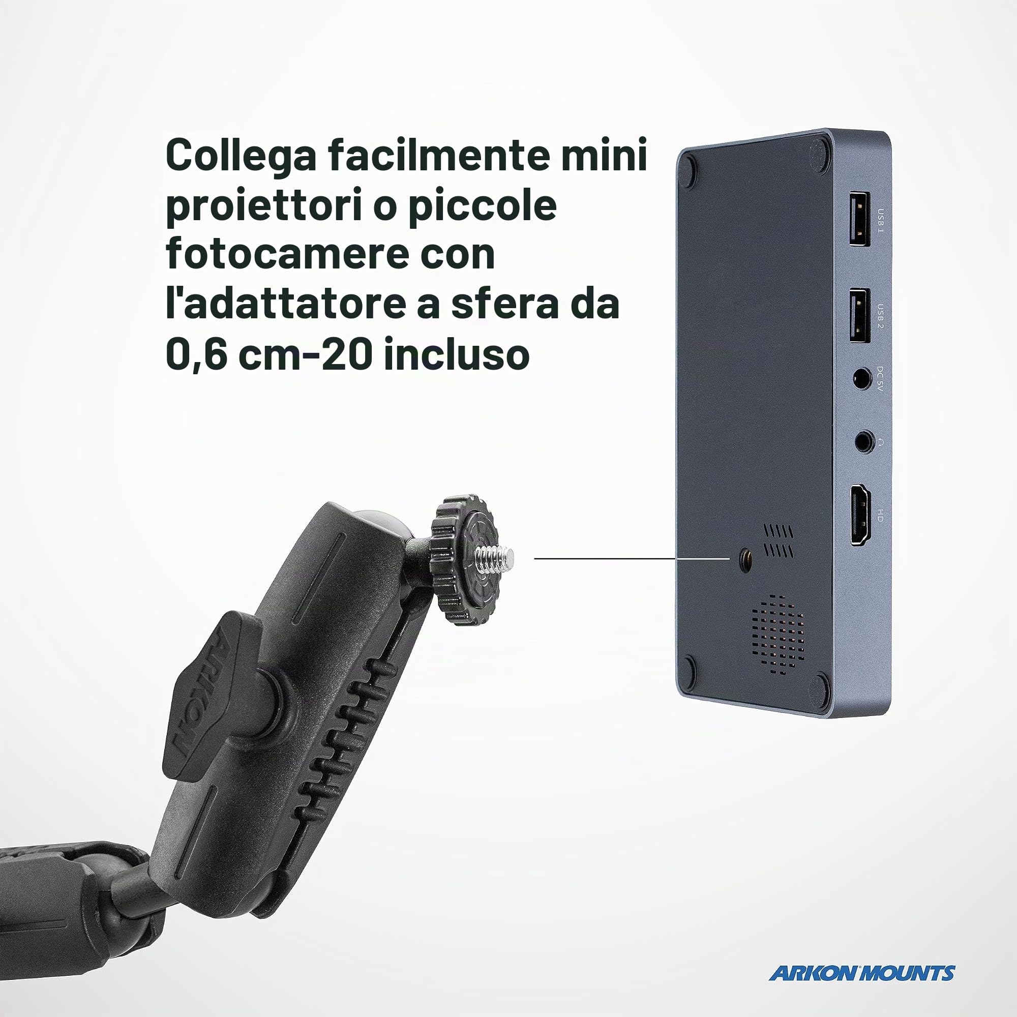 Arkon Supporto da Tavolo da Cucina per Live Streaming