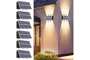 REINHARDT Solar Wall Lights Outdoor: Illuminate Your Nights with Warm Illumination