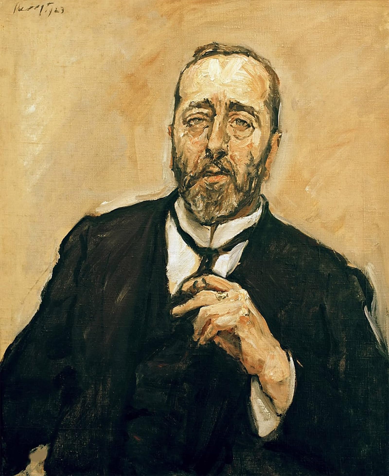 ARTXLXXBN Famous Art Print Poster Vintage Wall Art Portrait of Bernhard Dernburg by Max Slevogt Canvas Art Poster for Home Decor 60x90cm