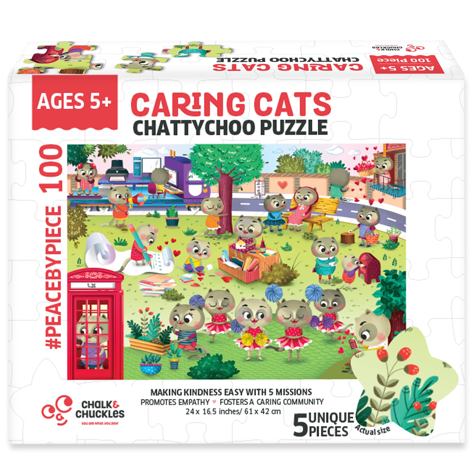 Buy Chalk & Chuckles Chattychoo 100 Piece Jigsaw Puzzle for Kids