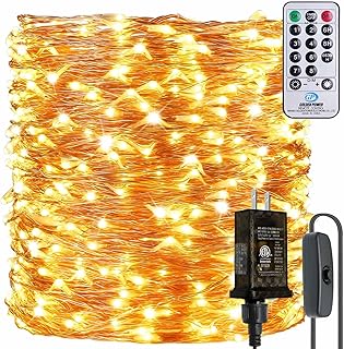 165Ft Ultra Long 500 LEDs String Lights Plug in, with Switch/Timer, Wate...
