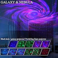 Vista 2 de Luz de discoteca, luces de noche, luces de discoteca para fiestas de cumpleaños, regalos de cumpleaños para todos, proyector de estrella de galaxia