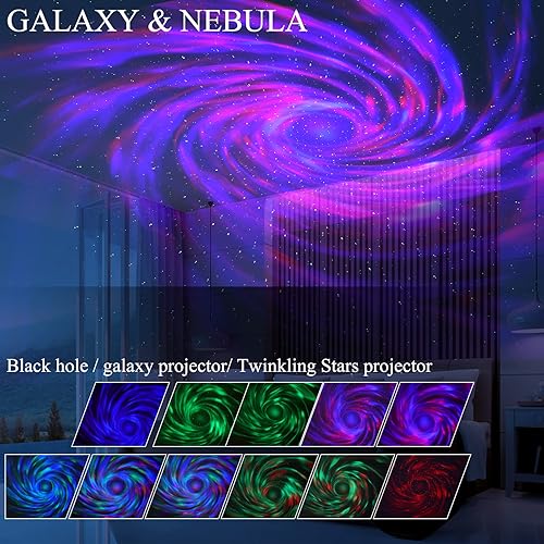 Miniatura 2 de Luz de discoteca, luces de noche, luces de discoteca para fiestas de cumpleaños, regalos de cumpleaños para todos, proyector de estrella de galaxia,