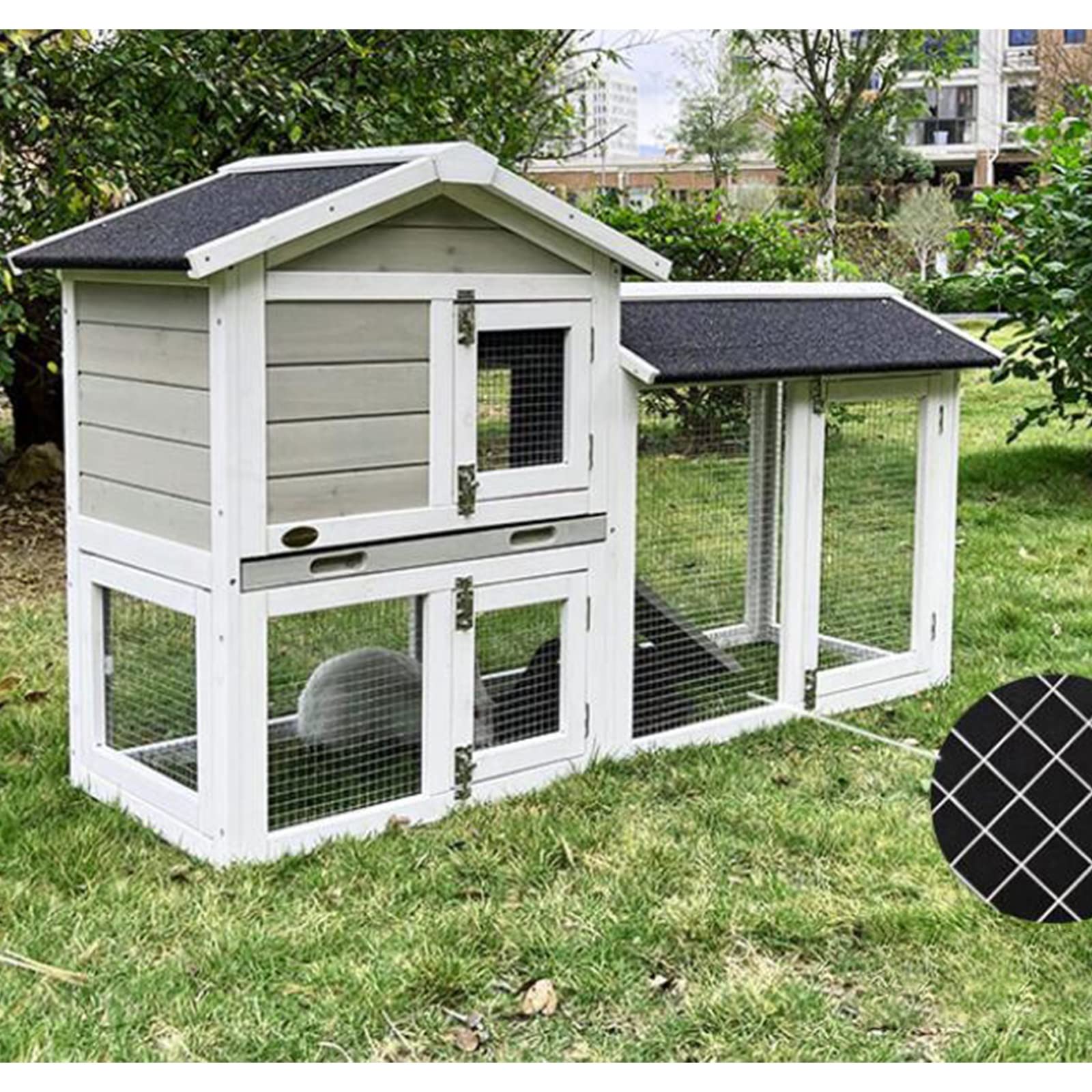 villa per gatti Gabbia for piccioni for gabbia for conigli con spazio allargato a doppio strato for villa for animali domestici Per interni