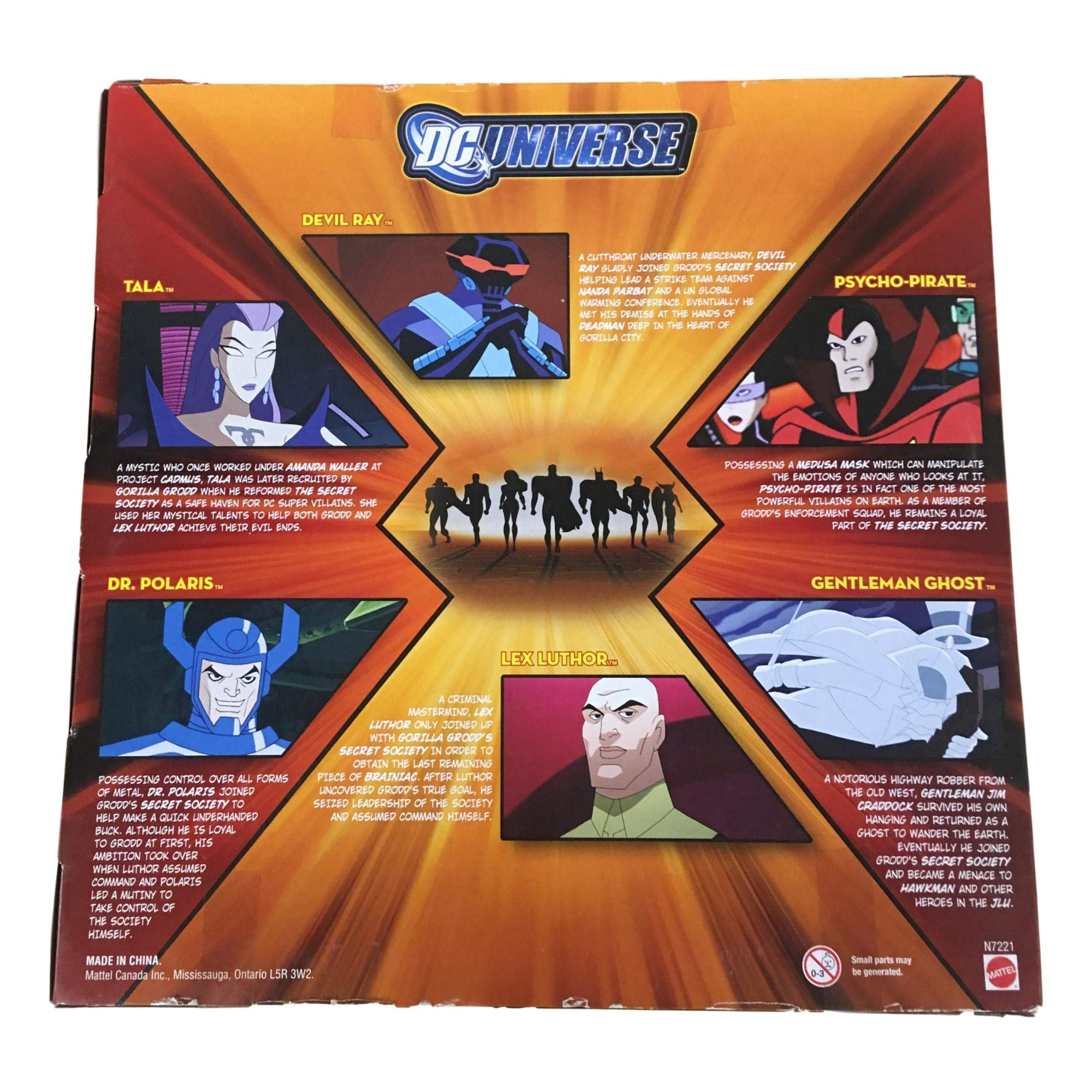 Amazon.com: DC Universe Justice League Unlimited 6 Pack 4-1/2 Inch Tall  Villain Action Figure - MUTINY IN THE RANKS with Tala, Devil Ray,  Psycho-Pirate, Dr. Polaris, Lex Luthor and Gentleman Ghost :