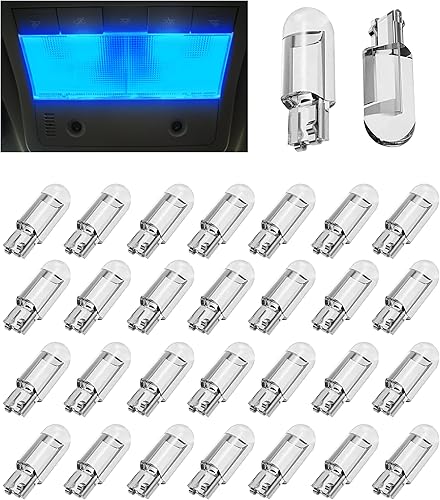AOCISKA 30 bombillas LED de 12 V 194, luz LED interior del automóvil, luz blanca de marcha atrás, luz de día de funcionamiento, 168 2825 W5 W T10