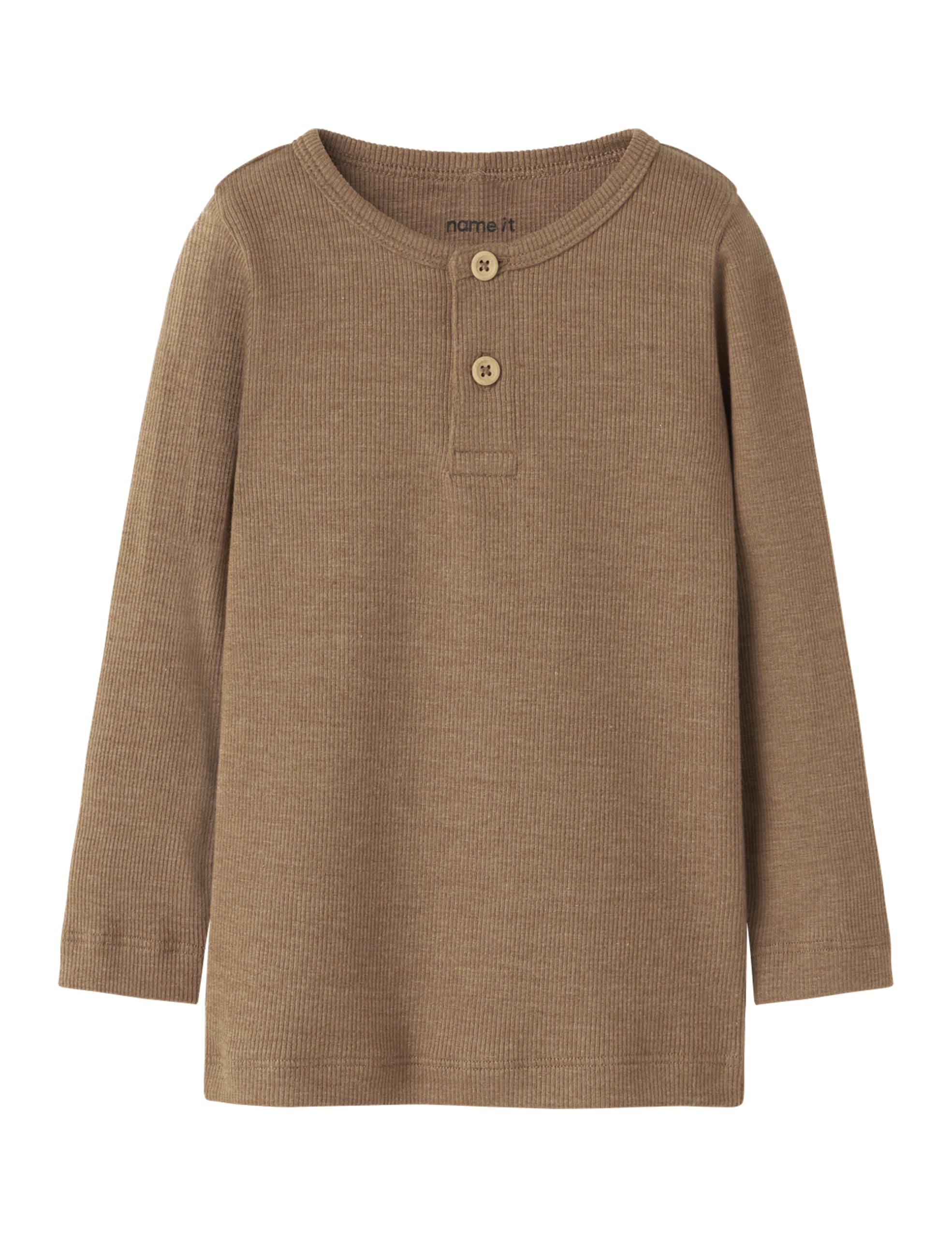 Name It Boys Toasted Coconut Nmmkab Ls Top Noos, 122/128 Cm