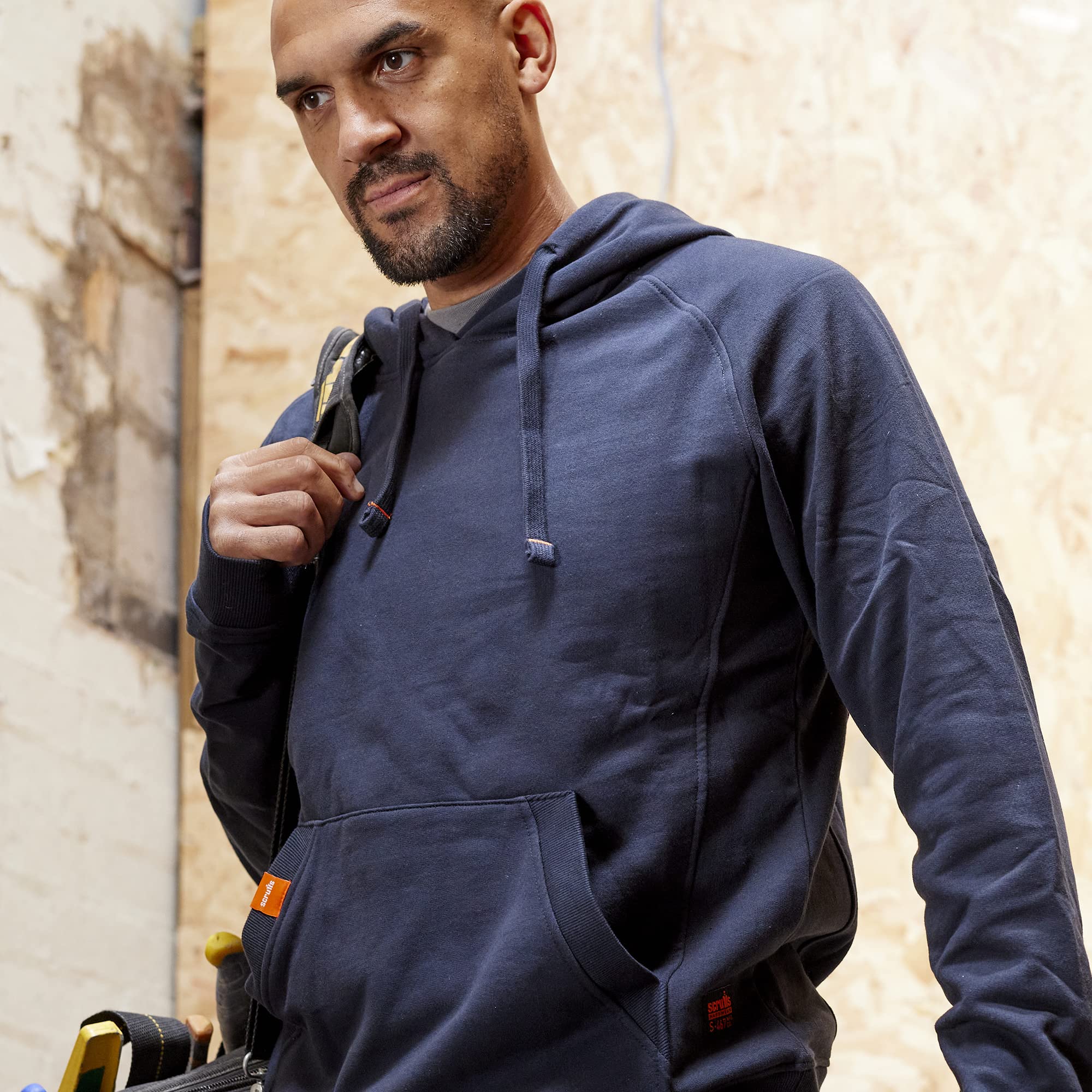 Scruffs Bluza z kapturem Eco Worker, granatowy, L