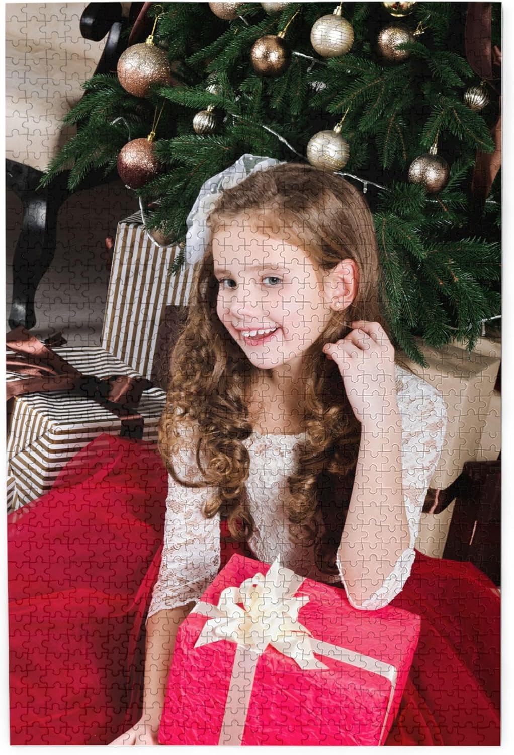 Custom Photos Puzzle 1000 Pieces, Personalized Puzzle from Photo, Customized Jigsaw Puzzles for Family Pet Christmas Birthday Wedding Gift Vertical