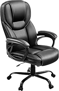 Yaheetech Sedia Ufficio Scrivania Cameretta In Finta Pelle A Rotelle Girevole Reclinabile A