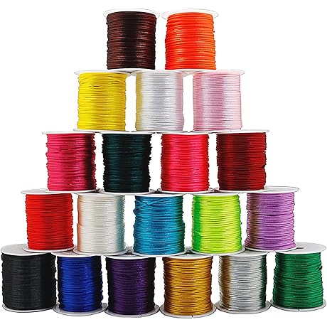FQTANJU 656 Yards Nylon Cord 1mm for Jewelry Making