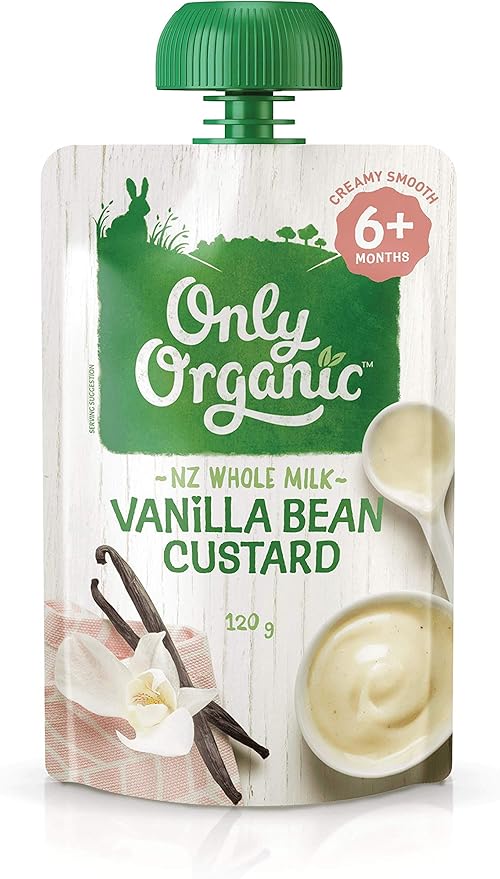 Only Organic Vanilla Bean Custard 6+ Months 120g