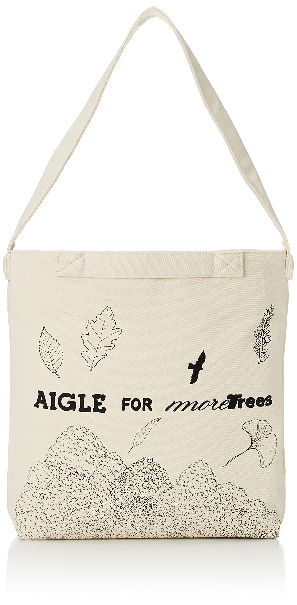 AIGLE エコバッグ ネイビー/ホワイト AIGLE エコバッグ ネイビー/ホワイト エーグル AIGLE コットン