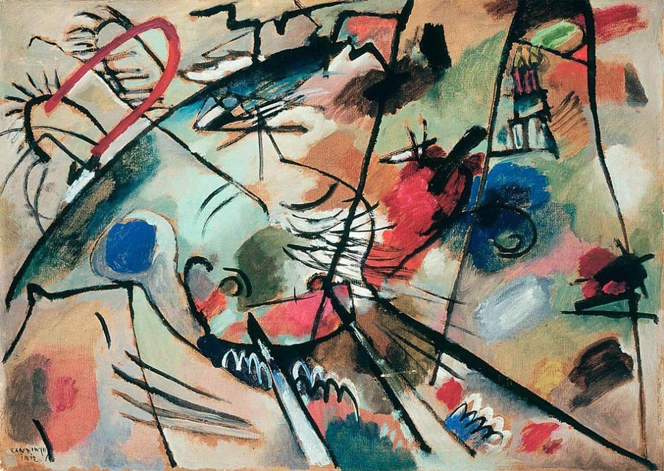 Cuadro de lienzo de Kandinsky 60x90cm para decoración de paredes 5