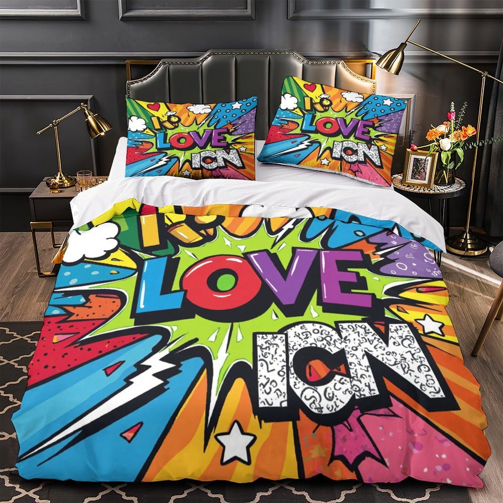 Parure de lit écureuil coloré pour créer un cocon douillet et moderne Super King