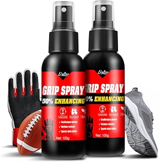 Grip Spray - Basketball Shoes Soles Traction Enhancer, Multipurpose Anti-Slip Spray for Basketball, Football, Baseball, Golf, Various Rackets, Pole Dancing - Stop Sweat, Non-Stick, Boost Control