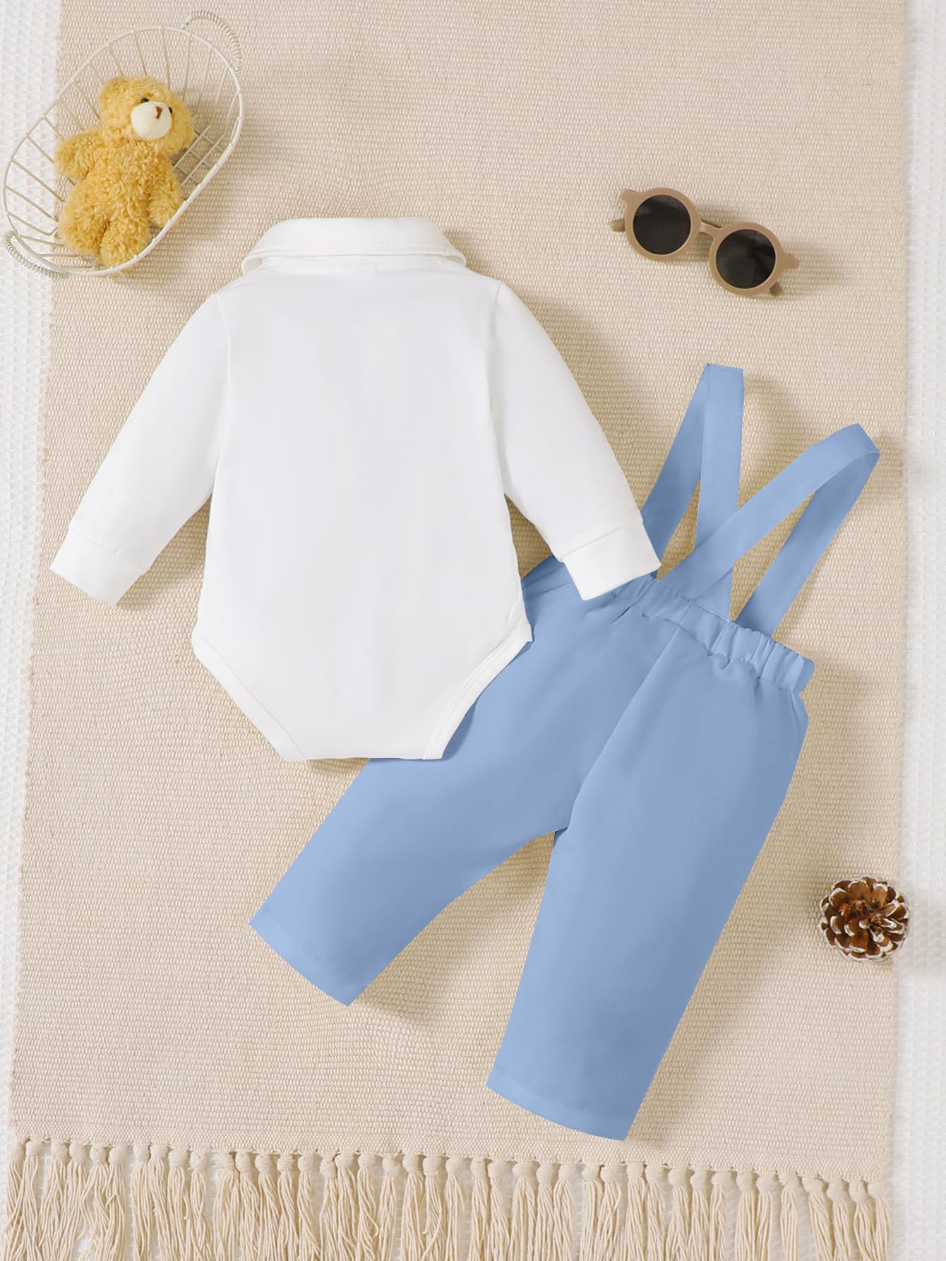Traje de bautizo para bebé niño pequeño caballero — view 6